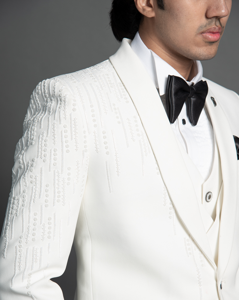 White Tuxedo Suit