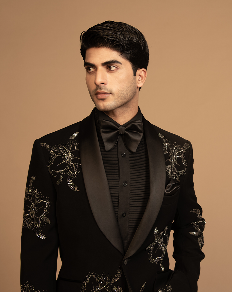 Foral Embroidered Tuxedo