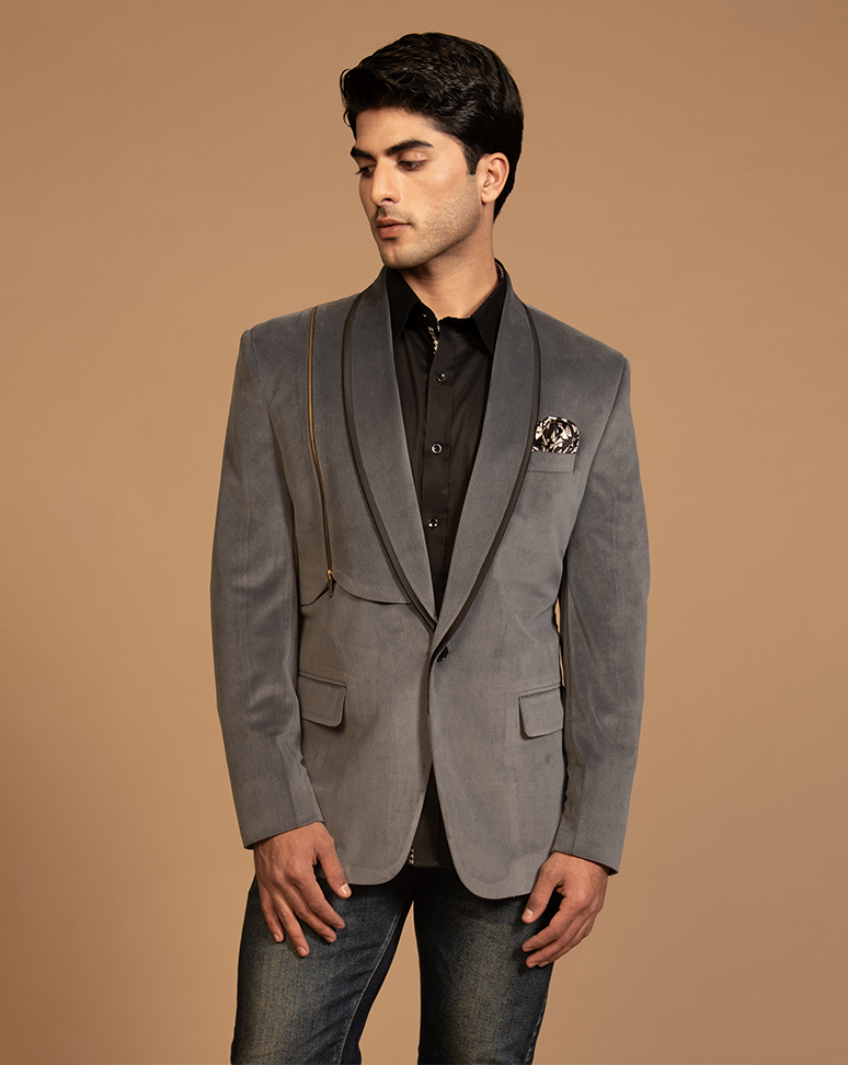 Grey Designer Blazer