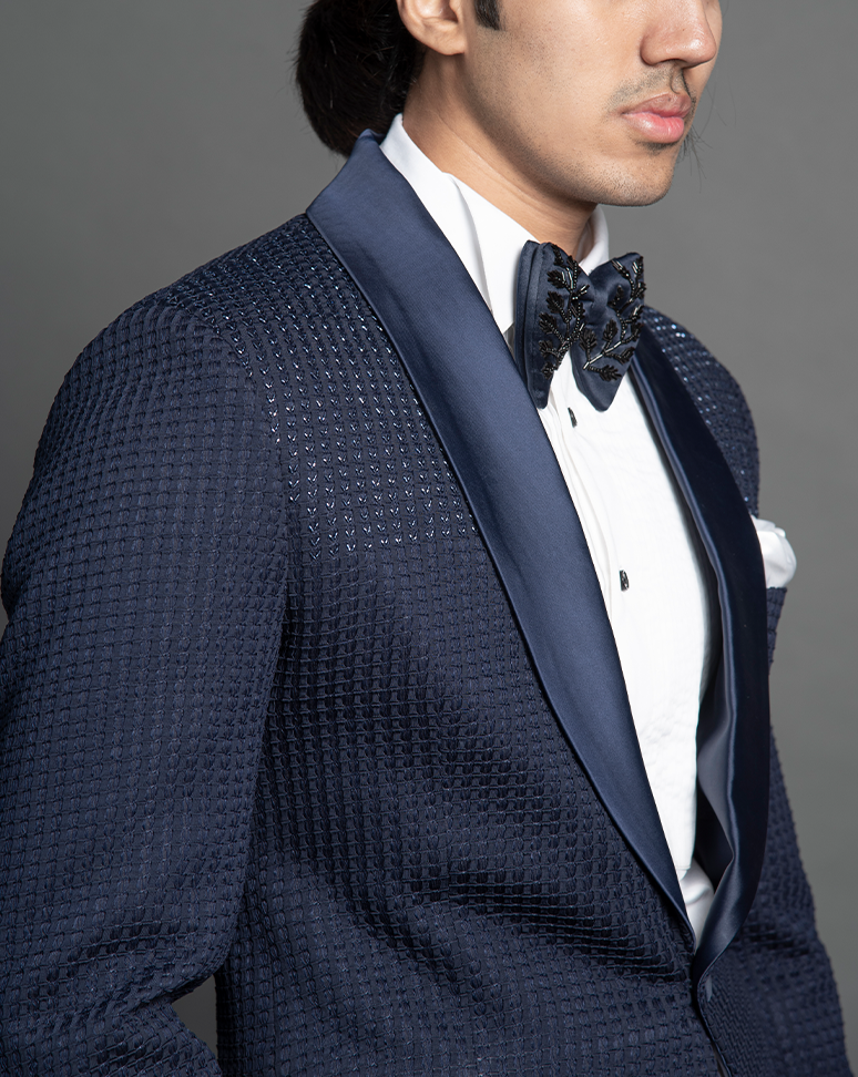 Navy Blue Tuxedo Suit