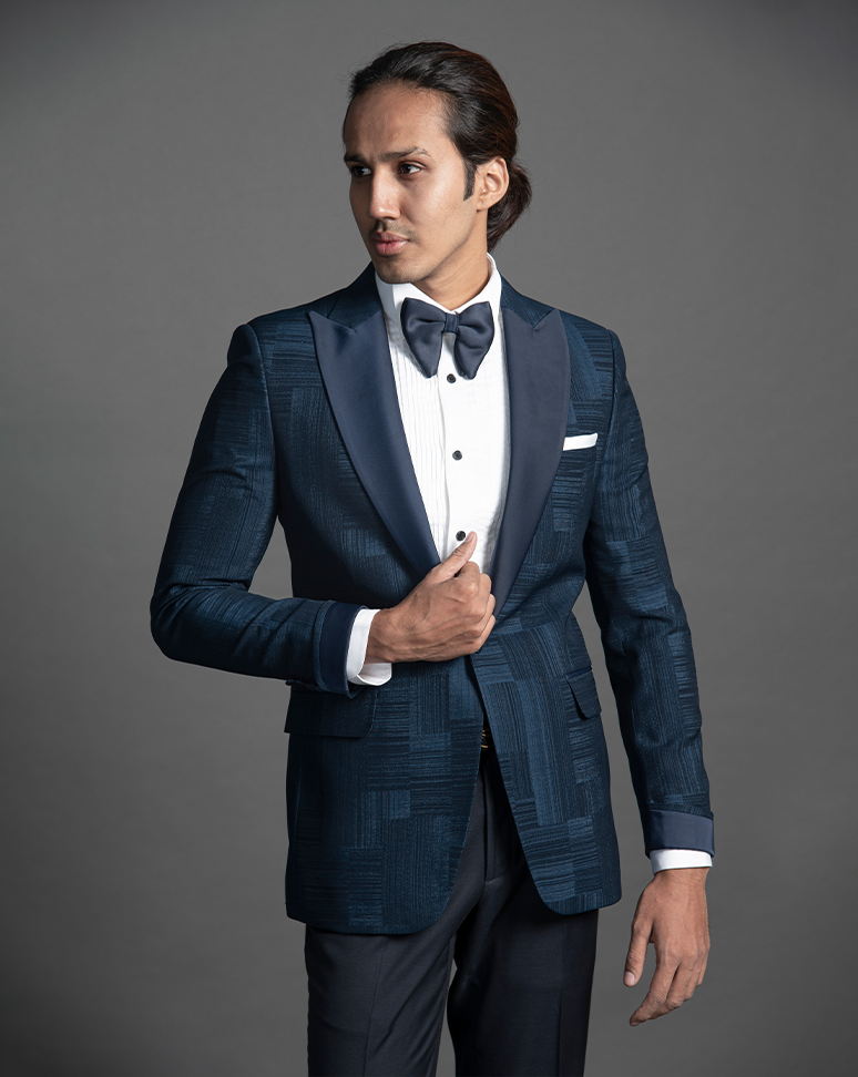 Royal Blue Tuxedo Suit - Main Image