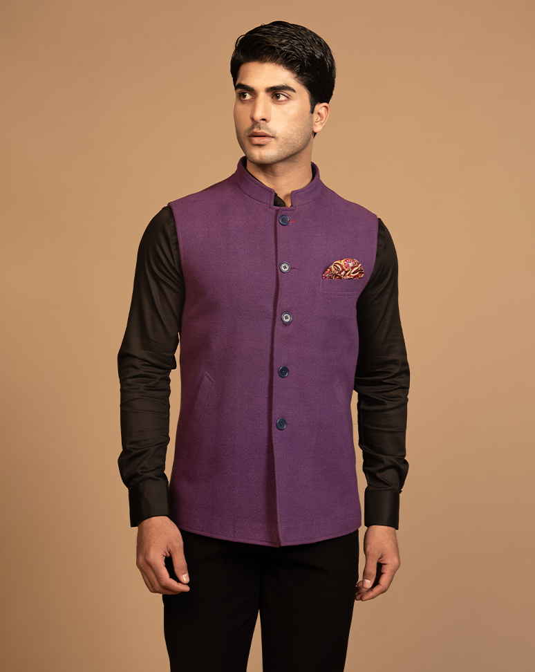 Purple Nehru Jacket