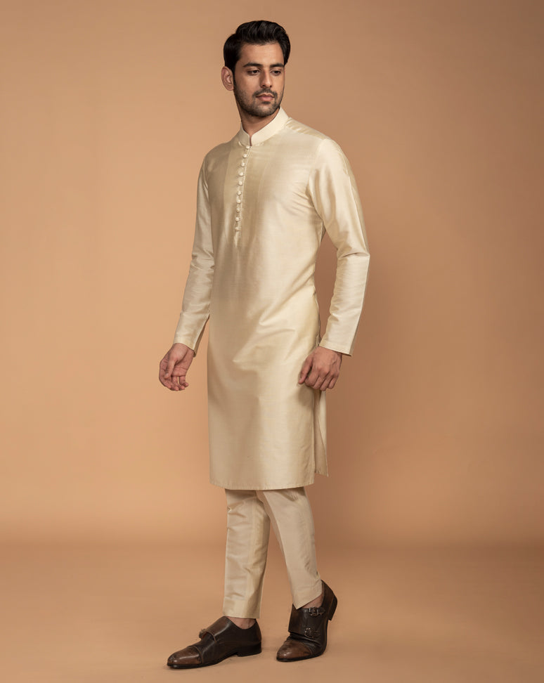 Classic Cream Long Kurta